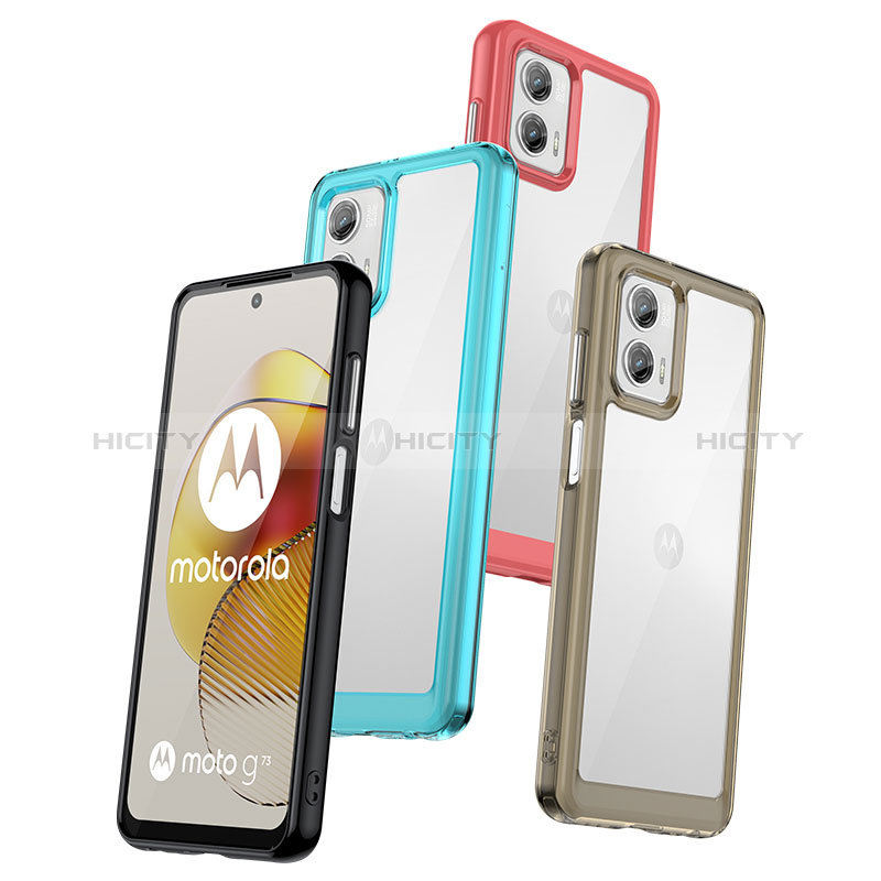 Custodia Silicone Trasparente Laterale Cover J01S per Motorola Moto G73 5G