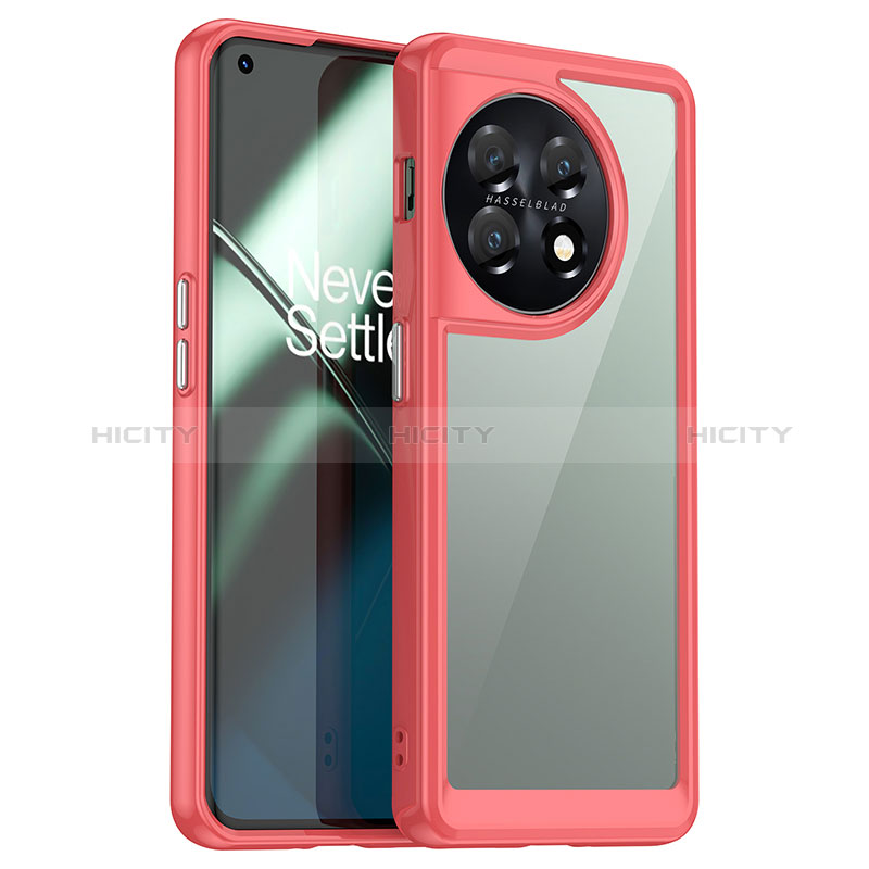 Custodia Silicone Trasparente Laterale Cover J01S per OnePlus 11 5G