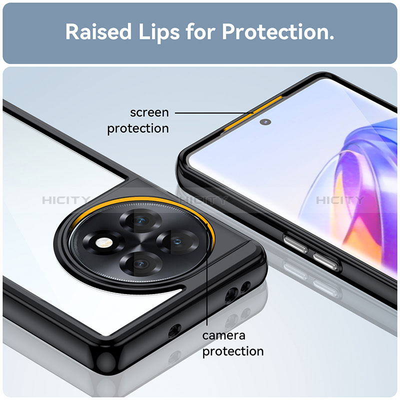 Custodia Silicone Trasparente Laterale Cover J01S per OnePlus 11R 5G