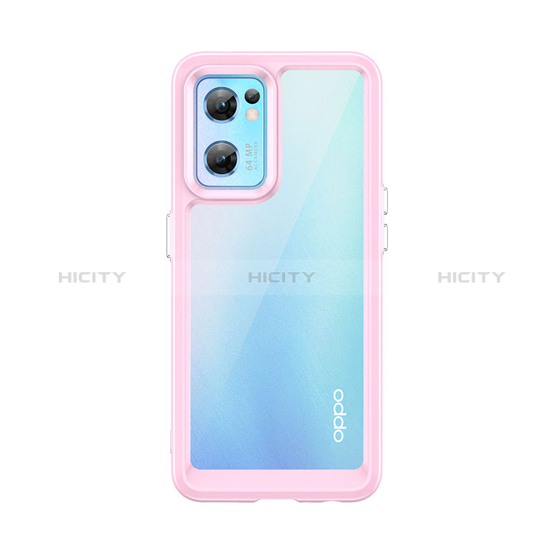 Custodia Silicone Trasparente Laterale Cover J01S per Oppo Find X5 Lite 5G