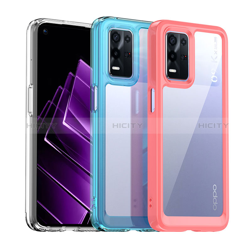 Custodia Silicone Trasparente Laterale Cover J01S per Oppo K9X 5G