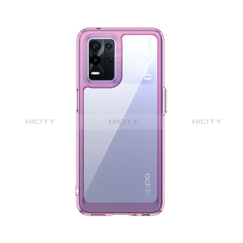 Custodia Silicone Trasparente Laterale Cover J01S per Oppo K9X 5G Lavanda