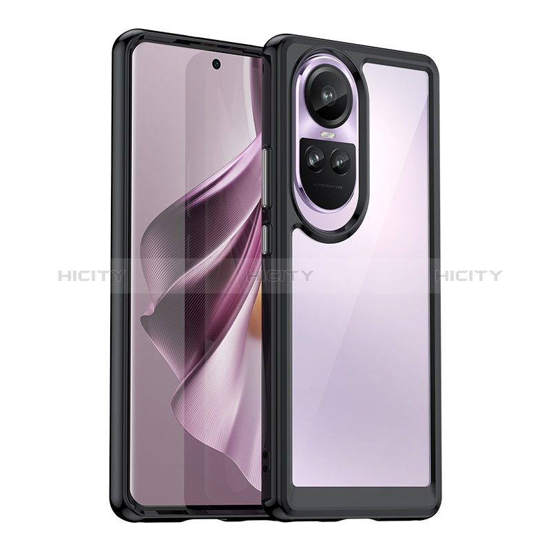 Custodia Silicone Trasparente Laterale Cover J01S per Oppo Reno10 Pro 5G