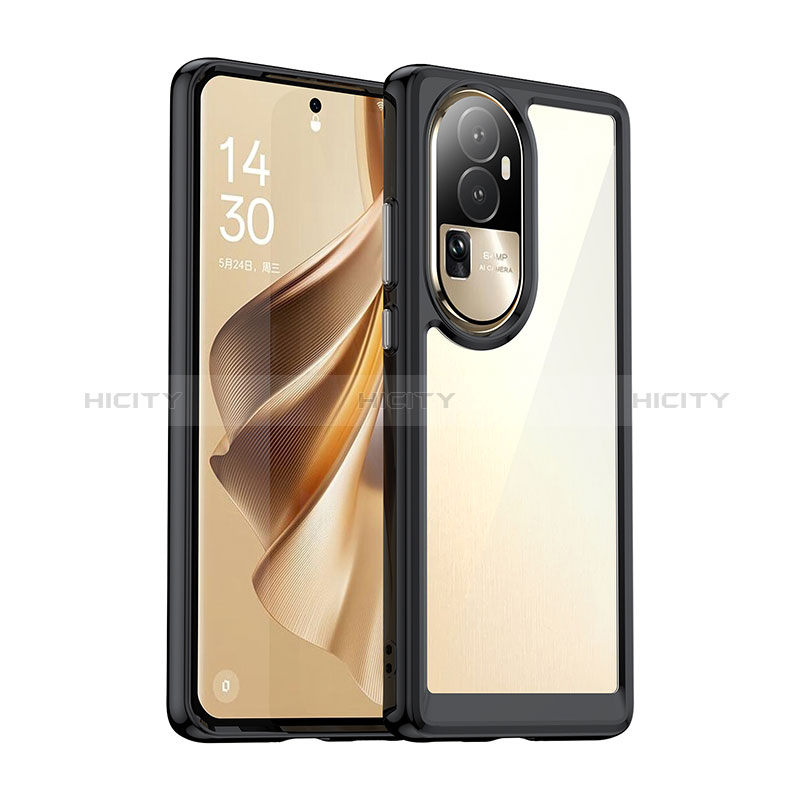 Custodia Silicone Trasparente Laterale Cover J01S per Oppo Reno10 Pro+ Plus 5G