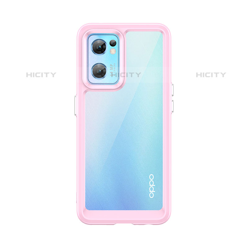 Custodia Silicone Trasparente Laterale Cover J01S per Oppo Reno7 5G