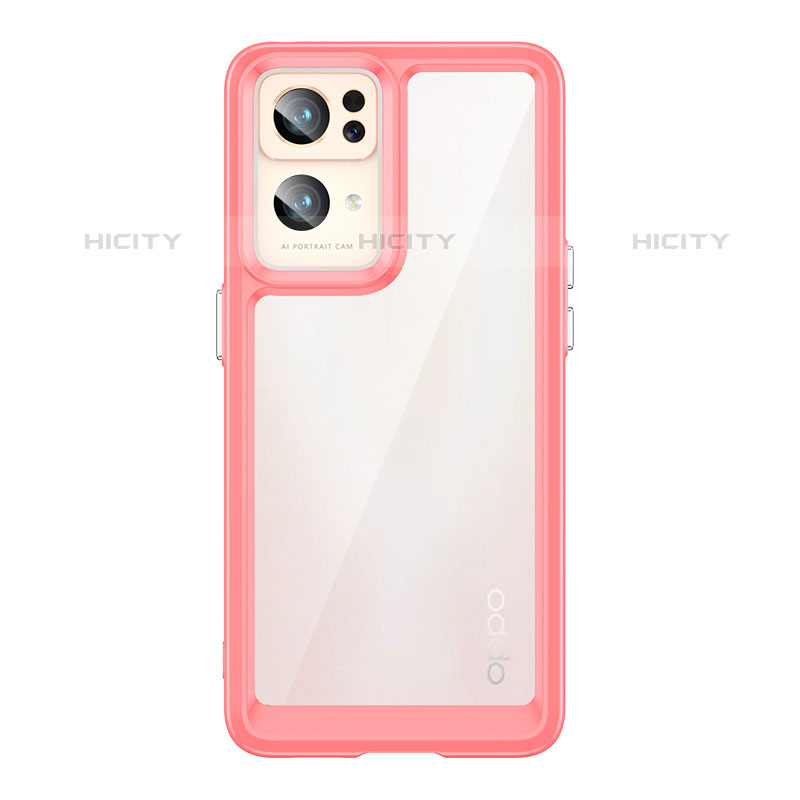 Custodia Silicone Trasparente Laterale Cover J01S per Oppo Reno7 Pro 5G