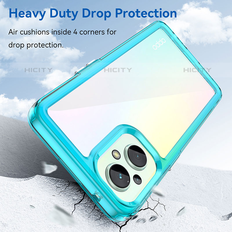 Custodia Silicone Trasparente Laterale Cover J01S per Oppo Reno7 Z 5G