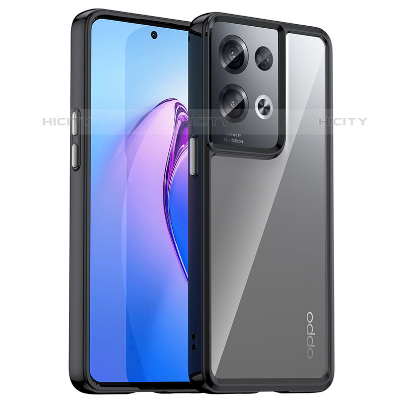 Custodia Silicone Trasparente Laterale Cover J01S per Oppo Reno8 Pro 5G