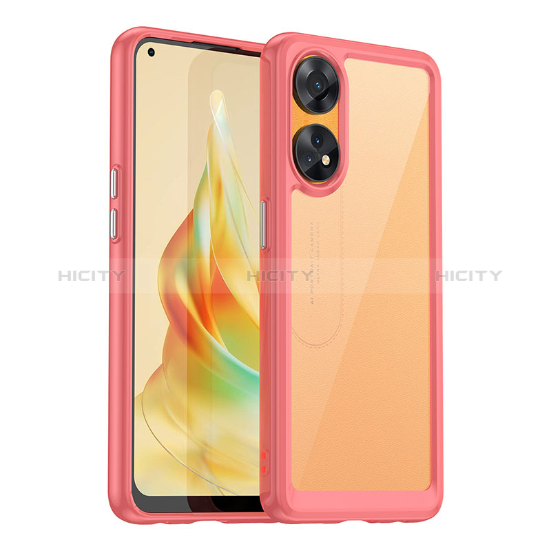 Custodia Silicone Trasparente Laterale Cover J01S per Oppo Reno8 T 4G