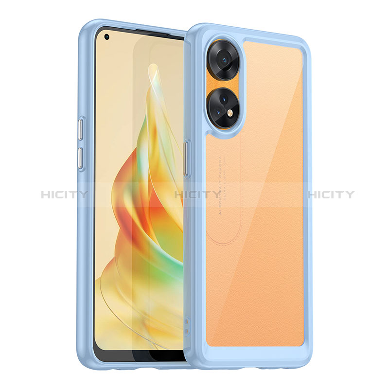 Custodia Silicone Trasparente Laterale Cover J01S per Oppo Reno8 T 4G