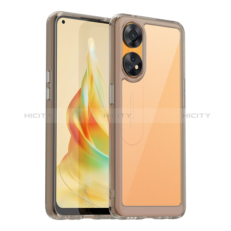 Custodia Silicone Trasparente Laterale Cover J01S per Oppo Reno8 T 4G