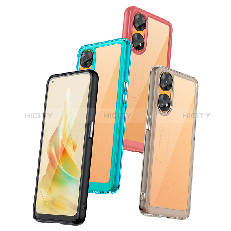 Custodia Silicone Trasparente Laterale Cover J01S per Oppo Reno8 T 4G