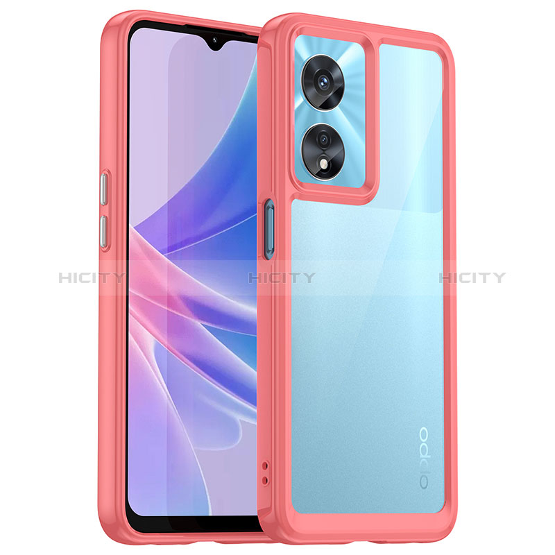 Custodia Silicone Trasparente Laterale Cover J01S per Oppo Reno8 T 5G