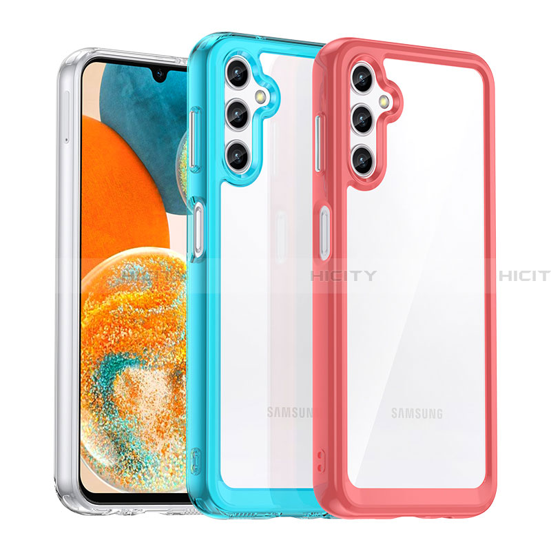 Custodia Silicone Trasparente Laterale Cover J01S per Samsung Galaxy A14 4G