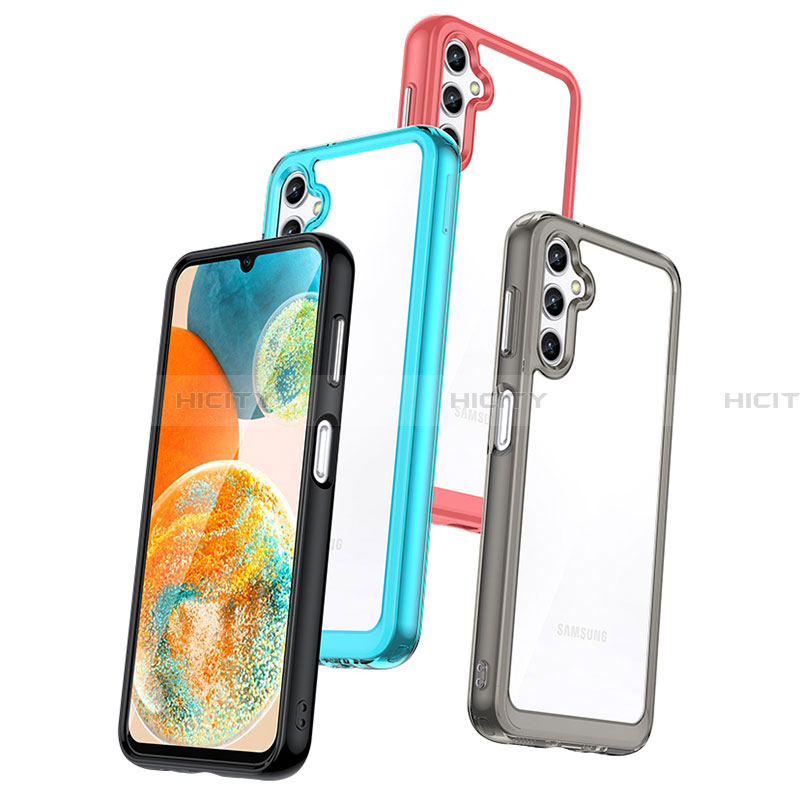 Custodia Silicone Trasparente Laterale Cover J01S per Samsung Galaxy A14 4G