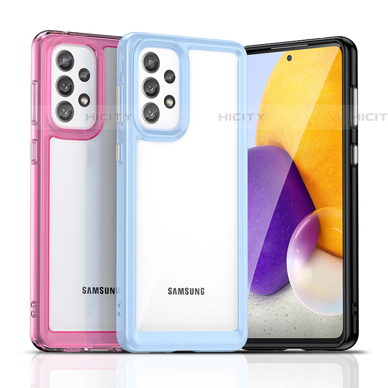 Custodia Silicone Trasparente Laterale Cover J01S per Samsung Galaxy A73 5G