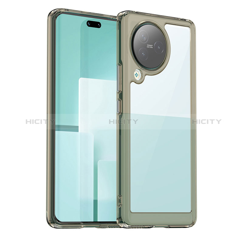 Custodia Silicone Trasparente Laterale Cover J01S per Xiaomi Civi 3 5G Grigio