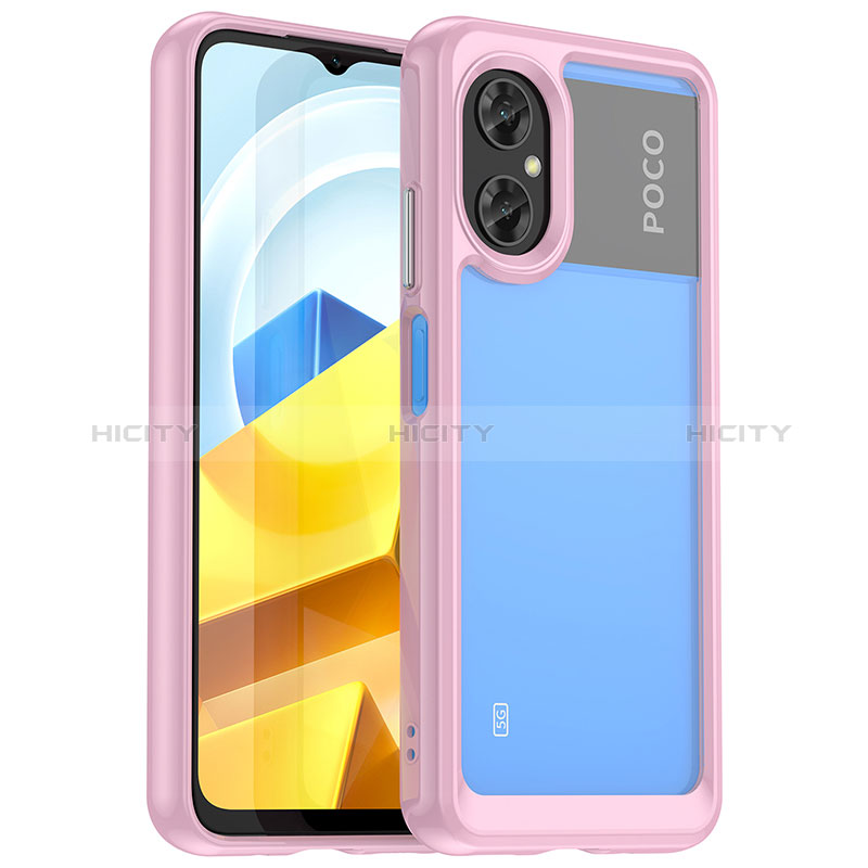 Custodia Silicone Trasparente Laterale Cover J01S per Xiaomi Poco M4 5G