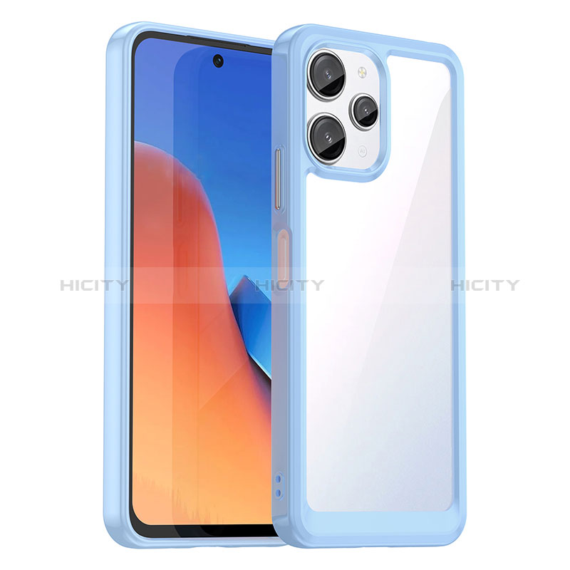 Custodia Silicone Trasparente Laterale Cover J01S per Xiaomi Poco M6 Pro 5G