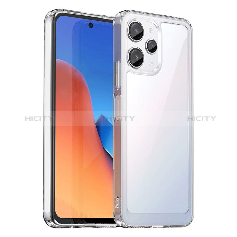 Custodia Silicone Trasparente Laterale Cover J01S per Xiaomi Poco M6 Pro 5G