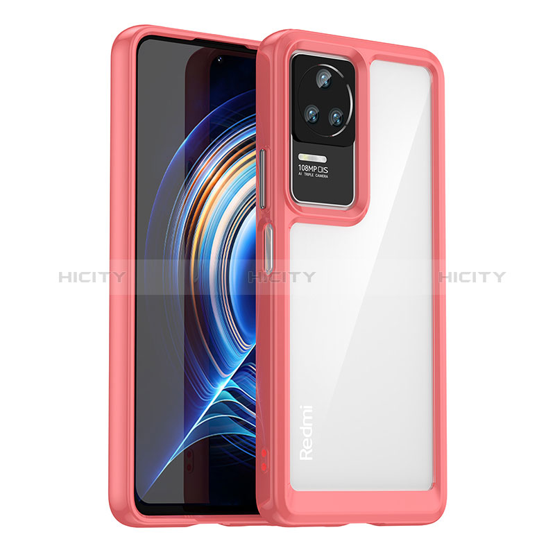 Custodia Silicone Trasparente Laterale Cover J01S per Xiaomi Redmi K50 Pro 5G