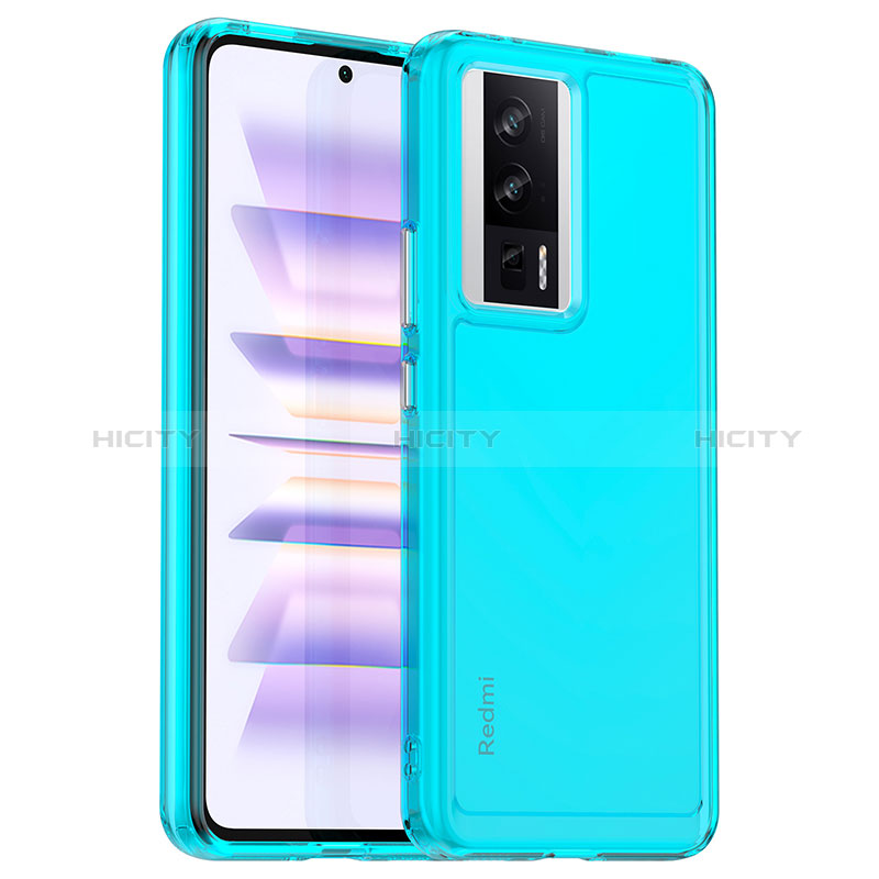 Custodia Silicone Trasparente Laterale Cover J01S per Xiaomi Redmi K60 Pro 5G