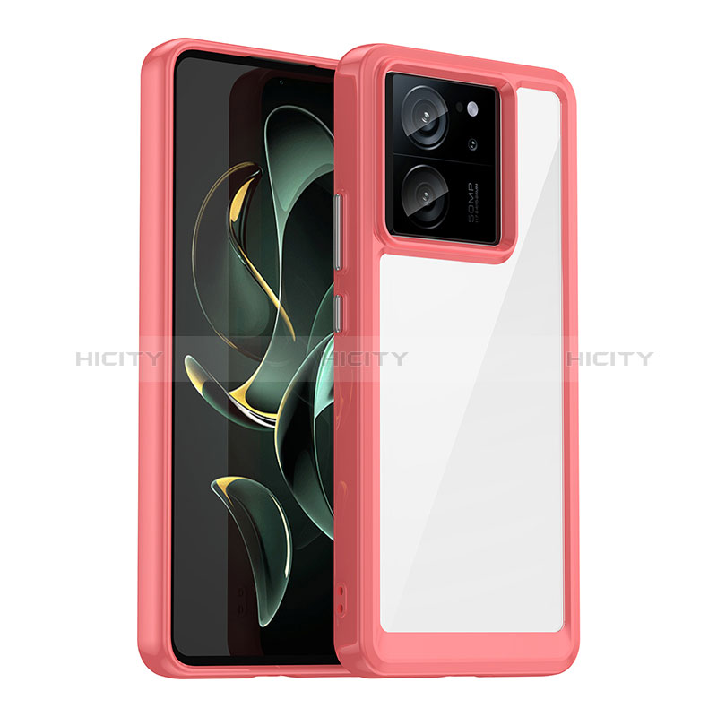 Custodia Silicone Trasparente Laterale Cover J01S per Xiaomi Redmi K60 Ultra 5G