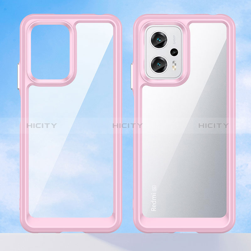 Custodia Silicone Trasparente Laterale Cover J01S per Xiaomi Redmi Note 11T Pro 5G