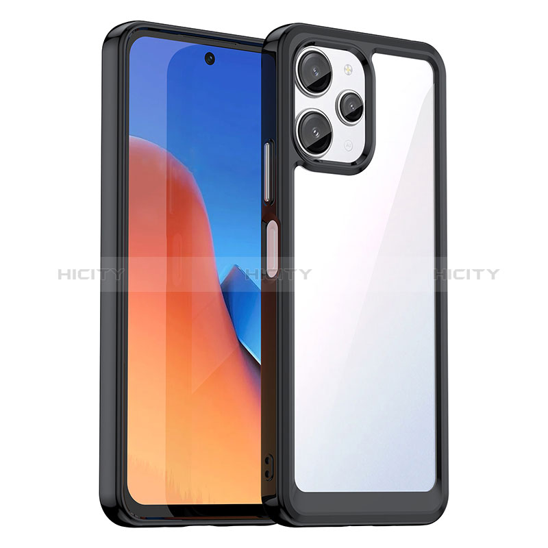 Custodia Silicone Trasparente Laterale Cover J01S per Xiaomi Redmi Note 12R 5G