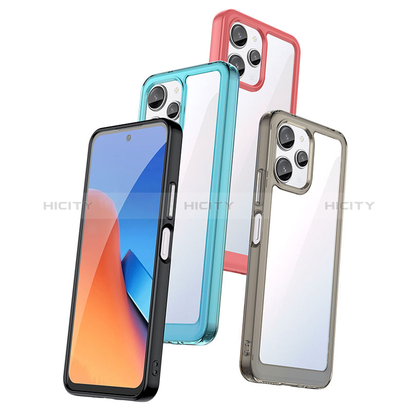 Custodia Silicone Trasparente Laterale Cover J01S per Xiaomi Redmi Note 12R 5G