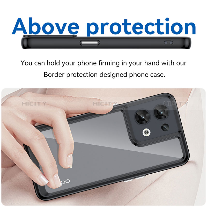 Custodia Silicone Trasparente Laterale Cover J01S per Xiaomi Redmi Note 13 Pro 5G