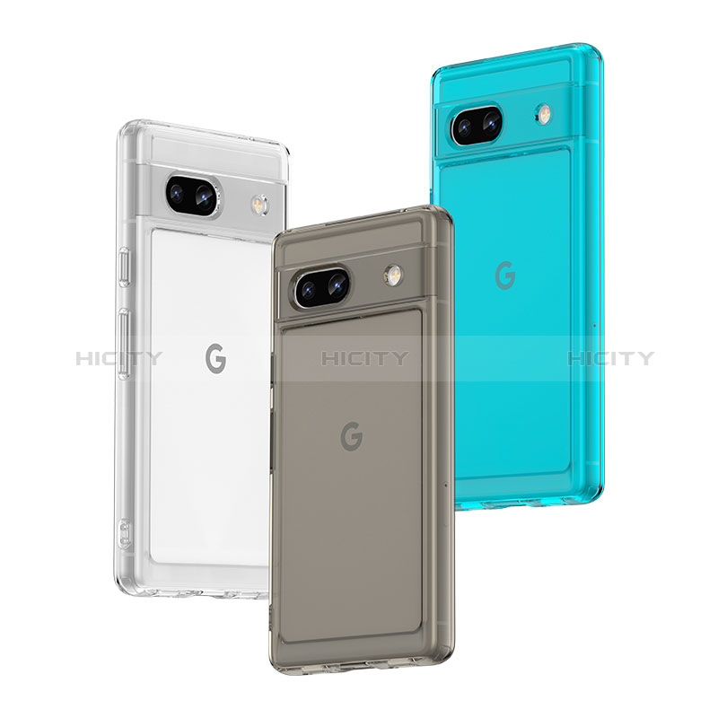 Custodia Silicone Trasparente Laterale Cover J02S per Google Pixel 7a 5G