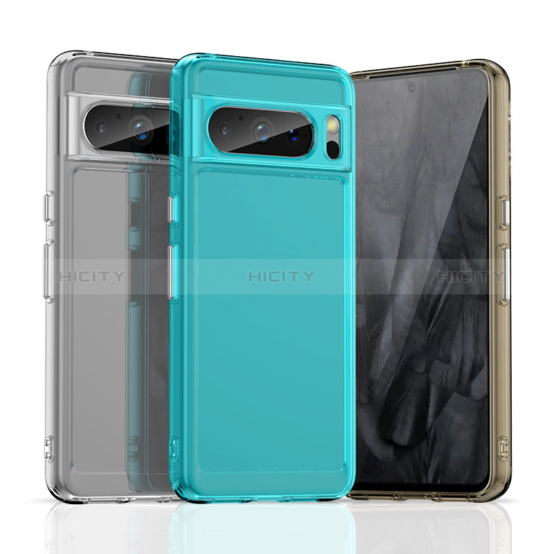 Custodia Silicone Trasparente Laterale Cover J02S per Google Pixel 8 Pro 5G