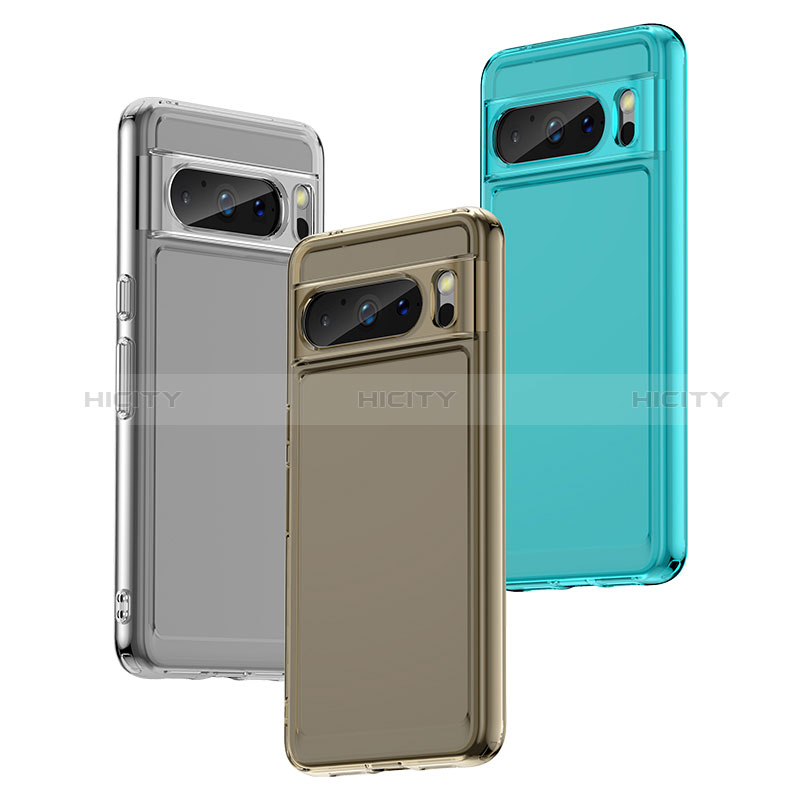 Custodia Silicone Trasparente Laterale Cover J02S per Google Pixel 8 Pro 5G