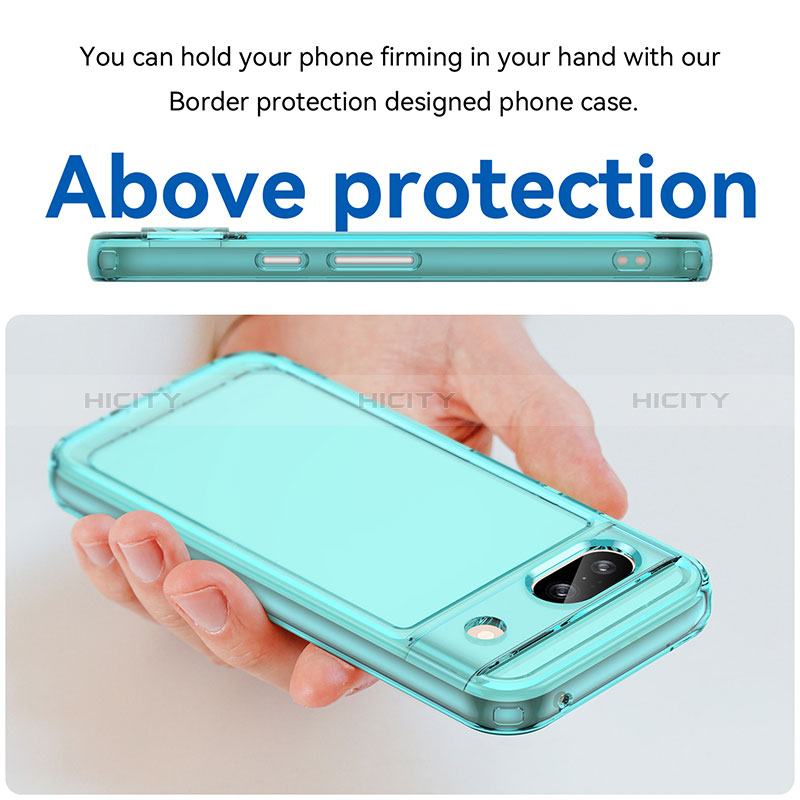 Custodia Silicone Trasparente Laterale Cover J02S per Google Pixel 8a 5G