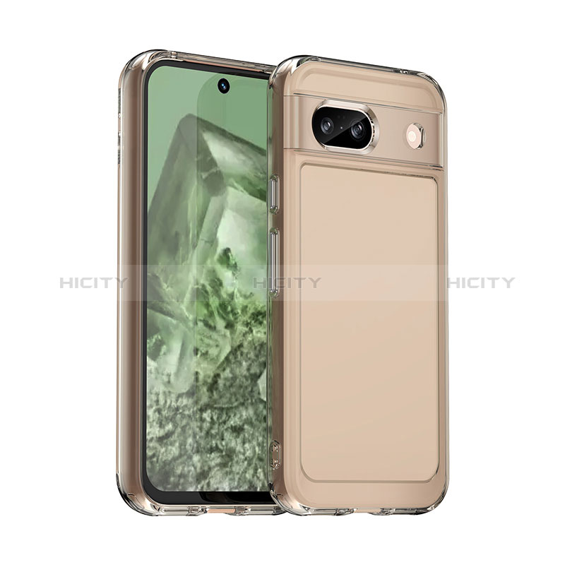 Custodia Silicone Trasparente Laterale Cover J02S per Google Pixel 8a 5G Grigio