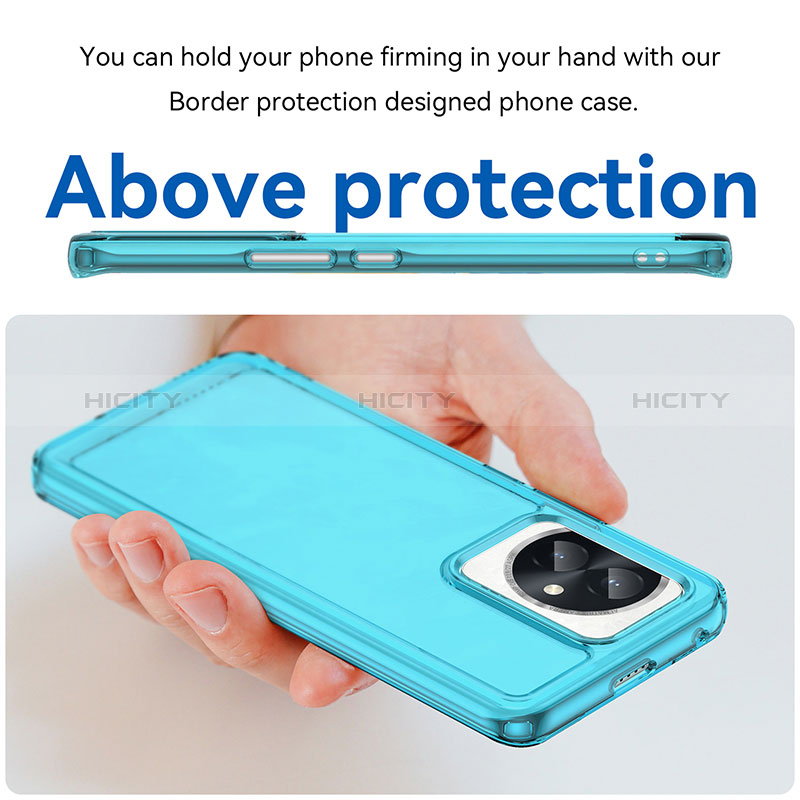 Custodia Silicone Trasparente Laterale Cover J02S per Huawei Honor 100 5G