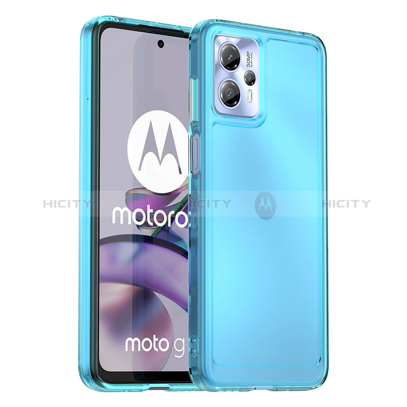 Custodia Silicone Trasparente Laterale Cover J02S per Motorola Moto G13