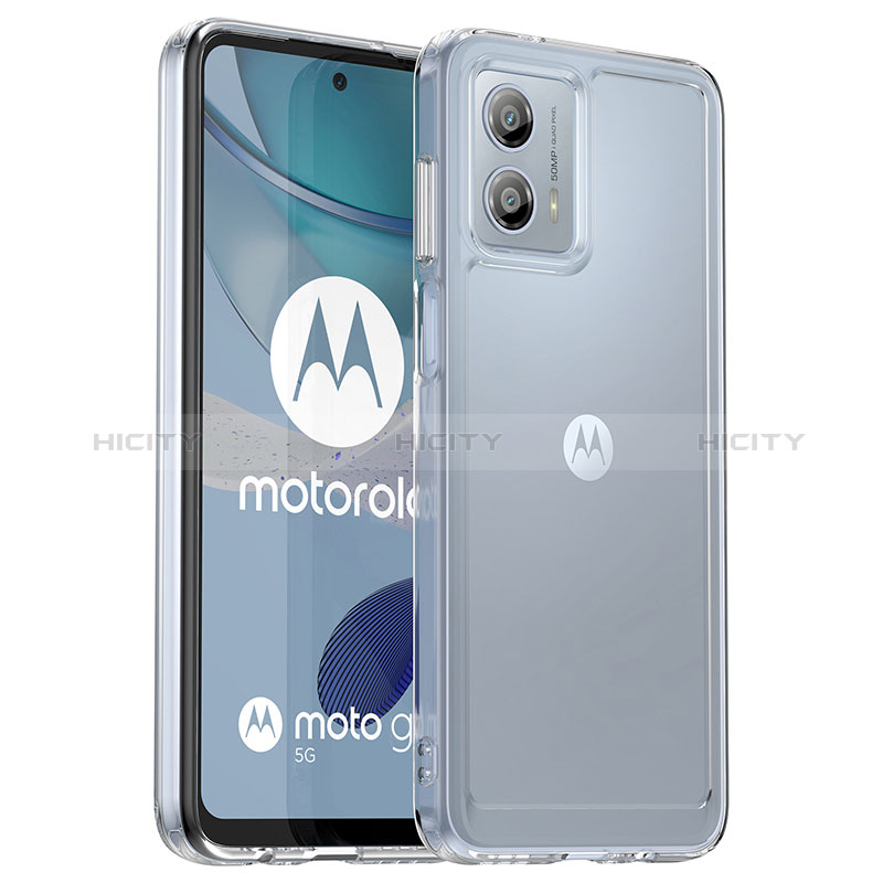 Custodia Silicone Trasparente Laterale Cover J02S per Motorola Moto G53 5G Chiaro