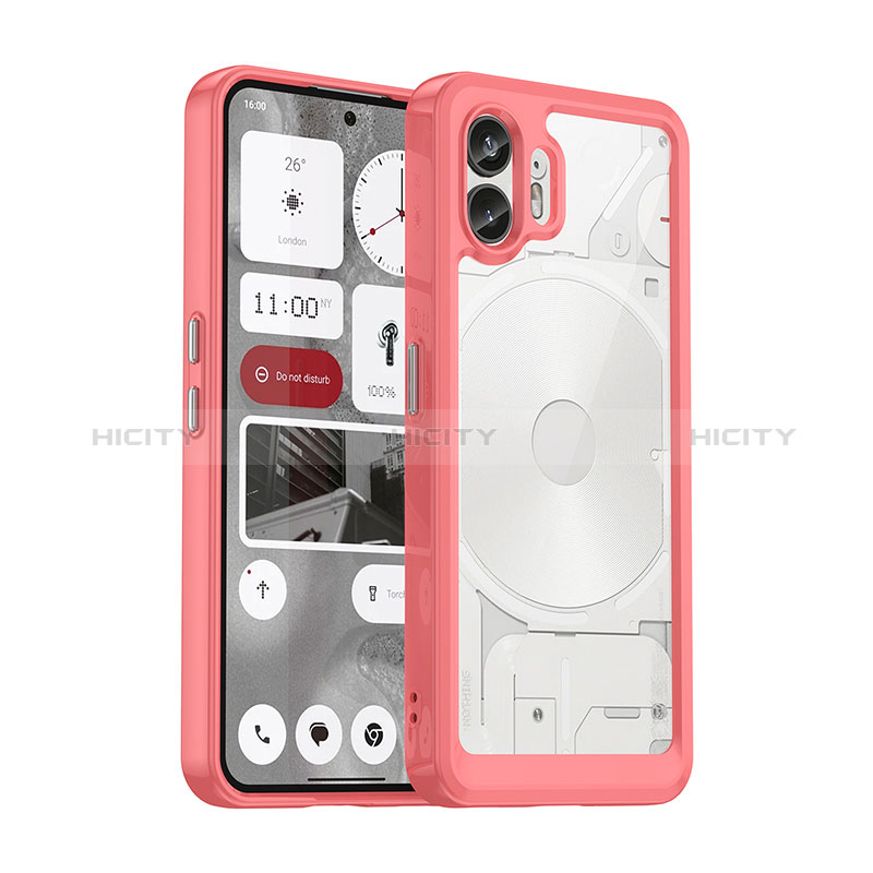 Custodia Silicone Trasparente Laterale Cover J02S per Nothing Phone 2