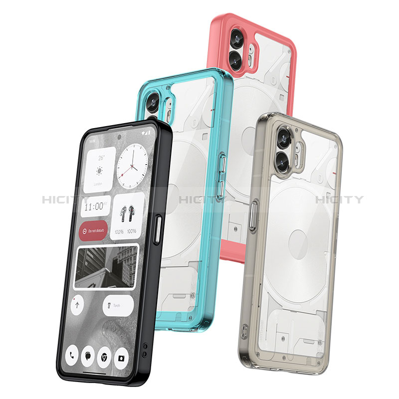 Custodia Silicone Trasparente Laterale Cover J02S per Nothing Phone 2