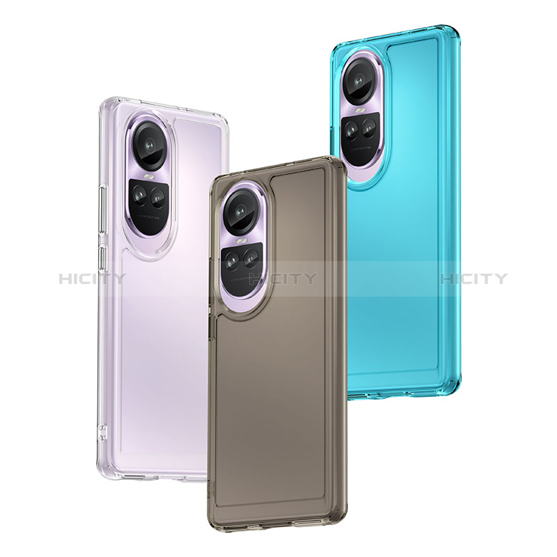 Custodia Silicone Trasparente Laterale Cover J02S per Oppo Reno10 Pro 5G