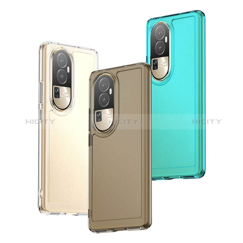 Custodia Silicone Trasparente Laterale Cover J02S per Oppo Reno10 Pro+ Plus 5G