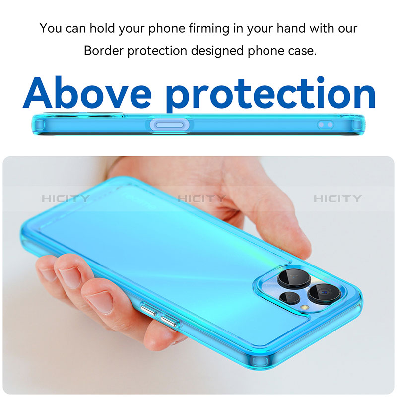 Custodia Silicone Trasparente Laterale Cover J02S per Realme 10 5G