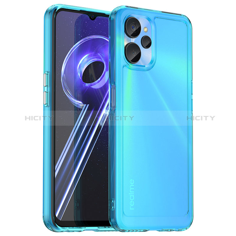 Custodia Silicone Trasparente Laterale Cover J02S per Realme 10T 5G Blu