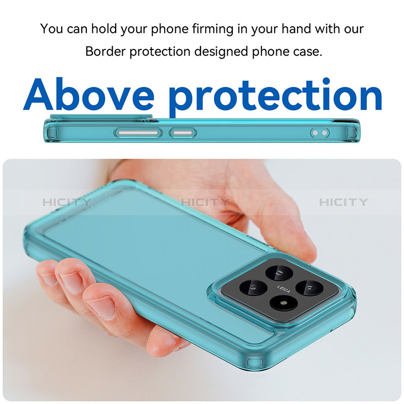 Custodia Silicone Trasparente Laterale Cover J02S per Xiaomi Mi 14 5G