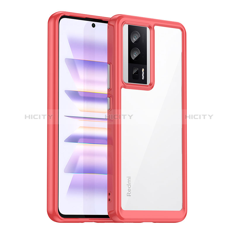 Custodia Silicone Trasparente Laterale Cover J02S per Xiaomi Redmi K60 Pro 5G