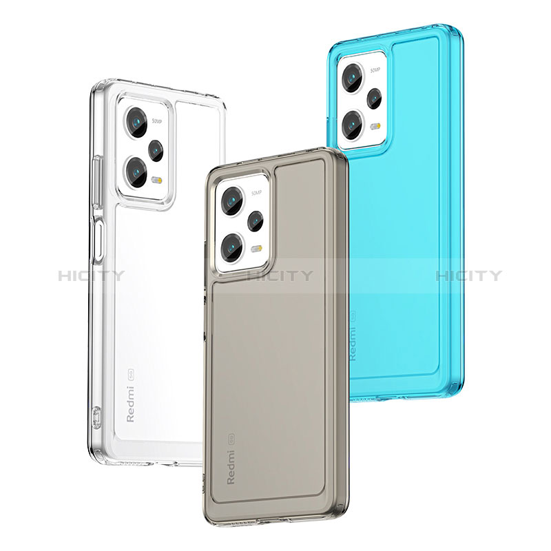 Custodia Silicone Trasparente Laterale Cover J02S per Xiaomi Redmi Note 12 Pro 5G