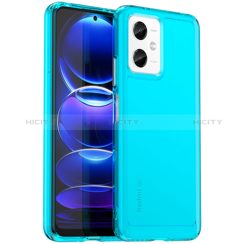 Custodia Silicone Trasparente Laterale Cover J02S per Xiaomi Redmi Note 12R Pro 5G