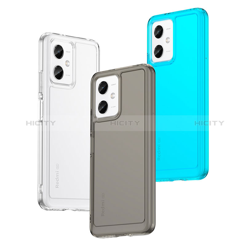 Custodia Silicone Trasparente Laterale Cover J02S per Xiaomi Redmi Note 12R Pro 5G